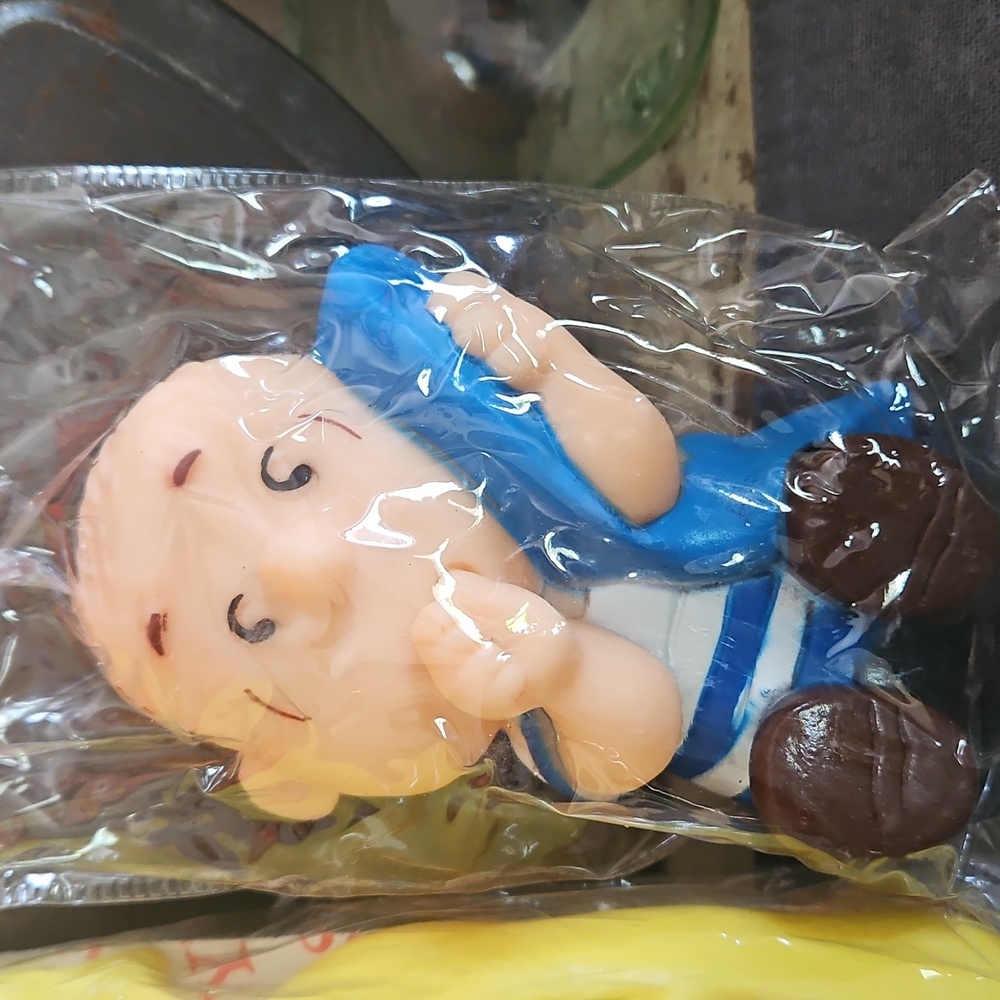 Vintage Peanuts Squeak Toys Pets Linus & Woodstock Con Agra NOS - Picture 3 of 7